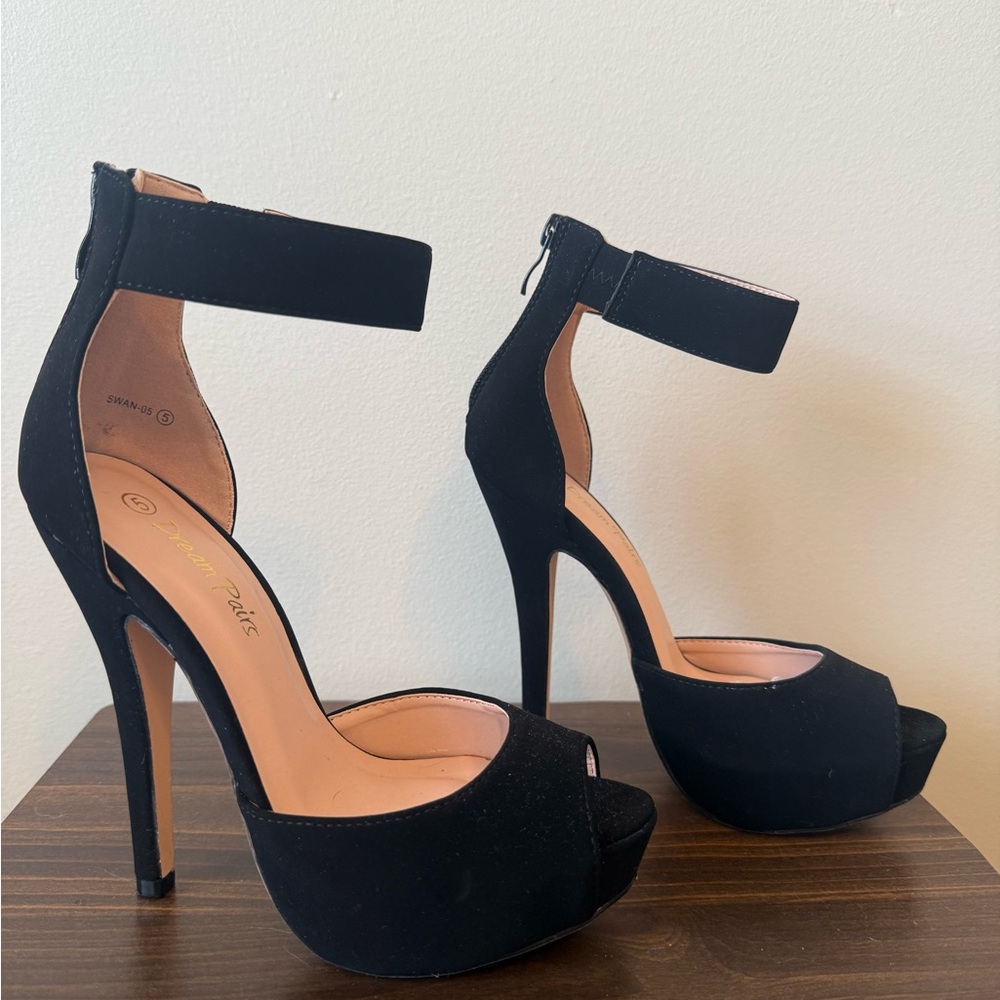 Prom Elegant Black High Heels